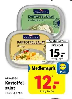 Lidl Kartoffelsalat, DKK 15, App-pris tilbud