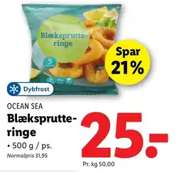Lidl OCEAN SEA Blæksprutte- ringe tilbud