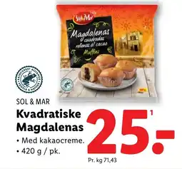 Lidl SOL & MAR Kvadratiske magdalenas tilbud