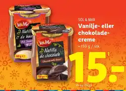 Lidl SOL & MAR Vanilje- eller chokolade- creme tilbud