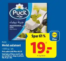 Lidl PUCK Hvid salatost tilbud
