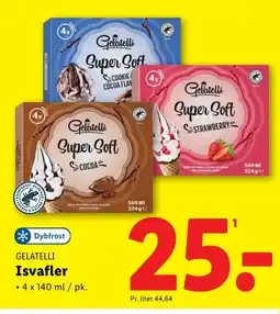 Lidl GELATELLI Isvafler tilbud