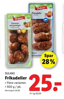 Lidl DULANO Frikadeller tilbud