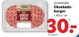 Lidl VILSTRUPGÅRD Oksekøds- burger tilbud