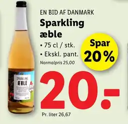 Lidl EN BID AF DANMARK Sparkling æble tilbud