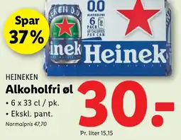 Lidl HEINEKEN Alkoholfri øl tilbud