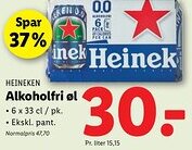 Lidl HEINEKEN Alkoholfri øl tilbud