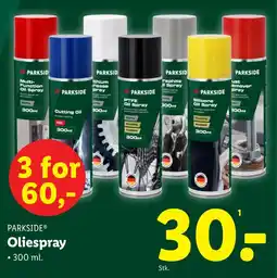 Lidl PARKSIDE® Oliespray tilbud
