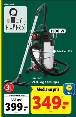 Lidl PARKSIDE Våd- og tørsuger tilbud
