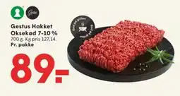 SPAR Gestus Hakket Oksekød 7-10 %, DKK 89 tilbud