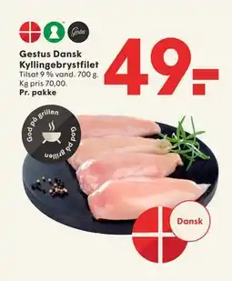 SPAR Gestus Dansk Kyllingebrystfilet, DKK 49 tilbud