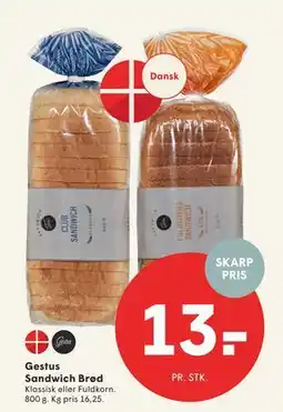 SPAR Gestus Sandwich Brød, DKK 13 tilbud