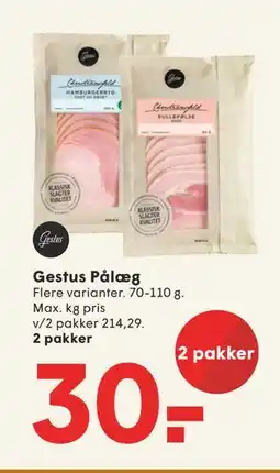 SPAR Gestus Pålæg, DKK 30 tilbud