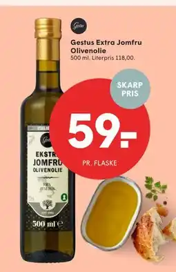 SPAR Gestus Extra Jomfru Olivenolie, DKK 59 tilbud