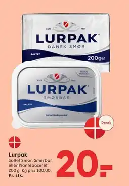 SPAR Lurpak, DKK 20 tilbud