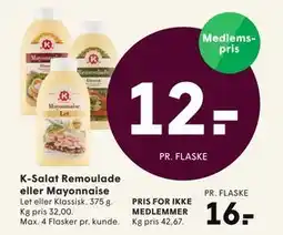 SPAR K-Salat Remoulade eller Mayonnaise, DKK 16, App-pris tilbud