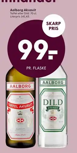 SPAR Aalborg Akvavit, DKK 99 tilbud