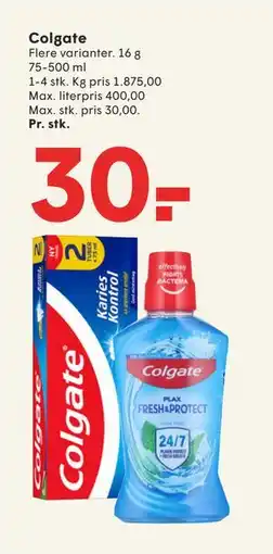 SPAR Colgate, DKK 30 tilbud