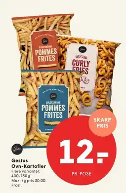 SPAR Gestus Ovn-Kartofler, DKK 12 tilbud