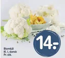 REMA 1000 Blomkål Kl. I, dansk Pr. stk., DKK 14 tilbud