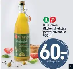 REMA 1000 Il Casolare Økologisk ekstra jomfruolivenolie 500 ml, DKK 60 tilbud