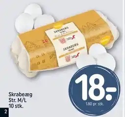 REMA 1000 Skrabeæg Str. M/L 10 stk., DKK 18 tilbud