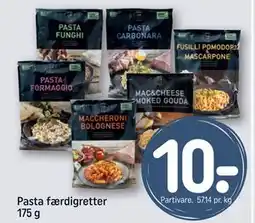 REMA 1000 Pasta færdigretter 175 g, DKK 10 tilbud