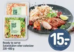 REMA 1000 Ready to serve Salatskålen eller coleslaw 235-400 g, DKK 15 tilbud