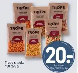 REMA 1000 Trope snacks 150-275 g, DKK 20 tilbud