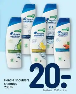 REMA 1000 Head & shoulders shampoo 250 ml, DKK 20 tilbud