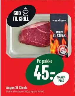 Min Købmand Angus XL Steak, DKK 45 tilbud