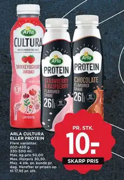 MENY ARLA CULTURA ELLER PROTEIN, DKK 10 tilbud
