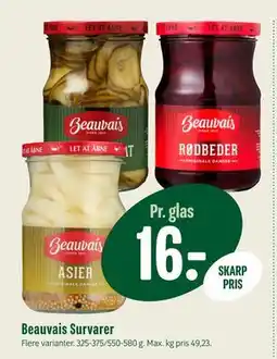 Min Købmand Beauvais Survarer, DKK 16 tilbud