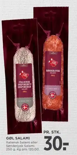 MENY GØL SALAMI, DKK 30 tilbud