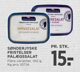 MENY SØNDERJYSKE FRISTELSER PÅLÆGSSALAT, DKK 15 tilbud
