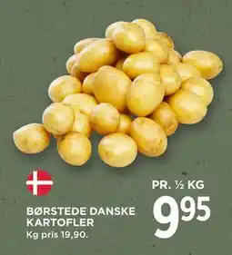 MENY BØRSTEDE DANSKE KARTOFLER, DKK 9.95 tilbud