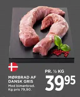 MENY MØRBRAD AF DANSK GRIS, DKK 39.95 tilbud