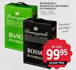 MENY ROMAGNOLI BIANCO ELLER ROSSO DI FAMIGLIA, DKK 99.95 tilbud