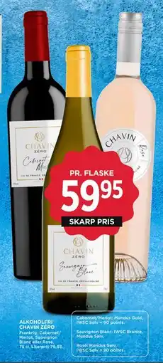 MENY ALKOHOLFRI CHAVIN ZÉRO, DKK 59.95 tilbud