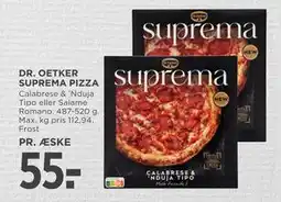 MENY DR. OETKER SUPREMA PIZZA, DKK 55 tilbud