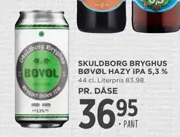 MENY SKULDBORG BRYGHUS BØVØL HAZY IPA 5,3 %, DKK 36.95 tilbud