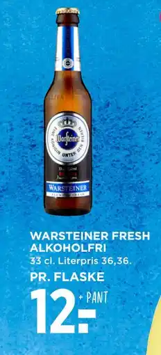 MENY WARSTEINER FRESH ALKOHOLFRI, DKK 12 tilbud