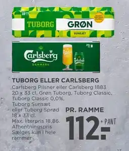 MENY TUBORG ELLER CARLSBERG, DKK 112 tilbud