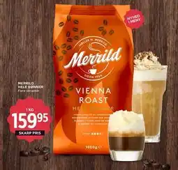 MENY MERRILD HELE BØNNER, DKK 159.95 tilbud