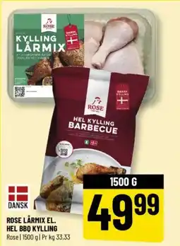 Løvbjerg ROSE LÅRMIX EL. HEL BBQ DANSK KYLLING tilbud