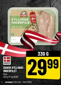 Løvbjerg DANSK KYLLINGE- INDERFILET tilbud