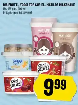 Løvbjerg RISIFRUTTI, YOGGI TOP CUP EL. MATILDE MILKSHAKE tilbud