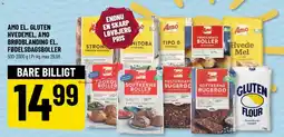 Løvbjerg AMO EL. GLUTEN HVEDEMEL, AMO BRØDBLANDING EL. FØDELSDAGSBOLLER tilbud