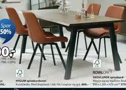 JYSK HYGUM spisebordsstol, DKK 400 tilbud