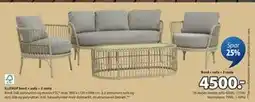 JYSK ILLERUP bord + sofa + 2 stole, DKK 4500 tilbud
